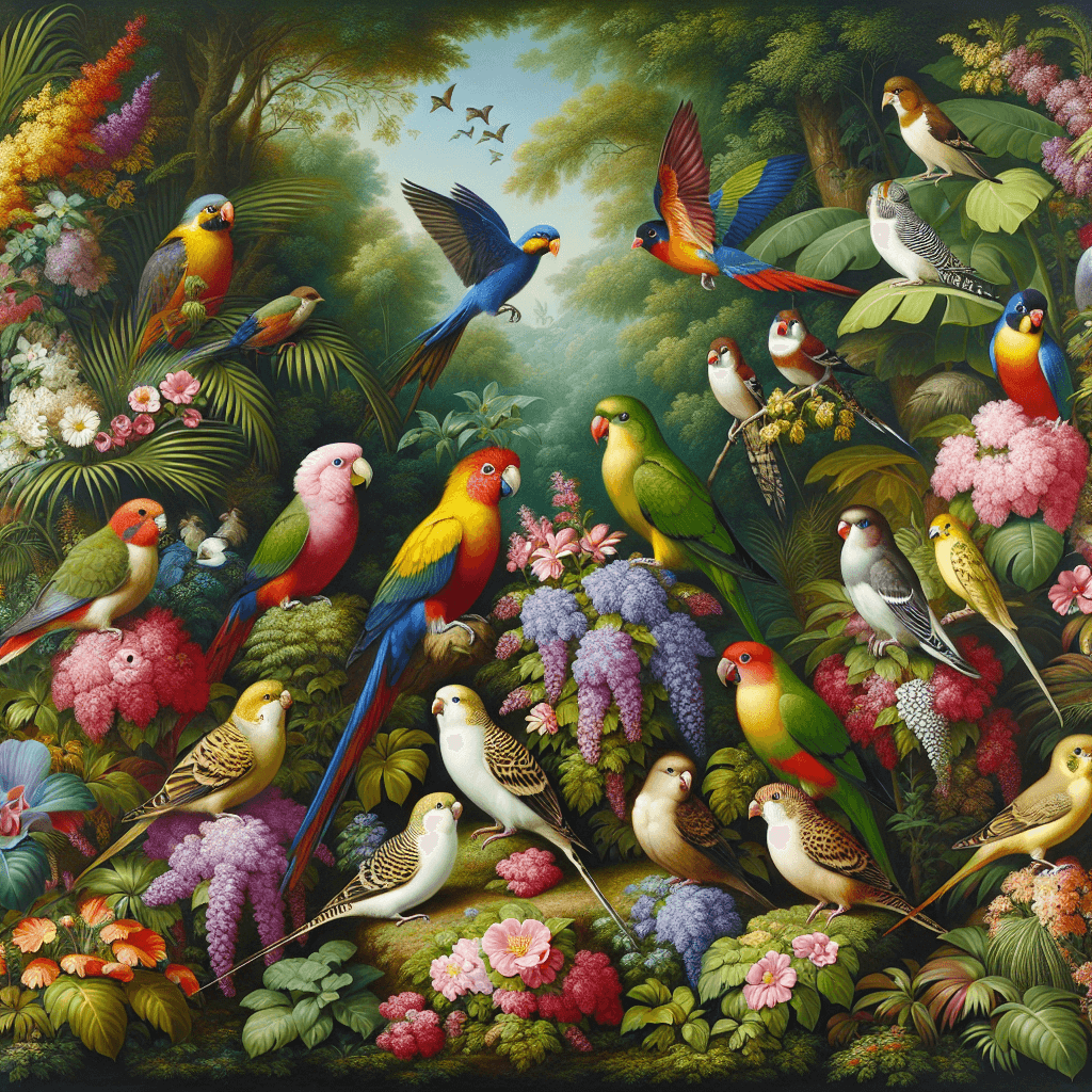 Whimsical Bird Paradise Paint By Numbers Kits
