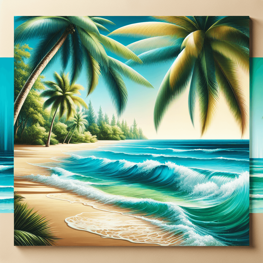 Gorgeous Tropical Paradise Painting By Numbers Kit