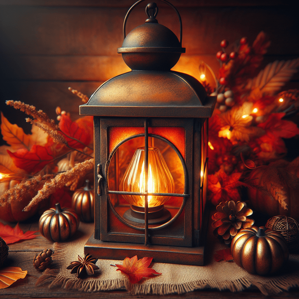 Autumn Ember Lantern Numbered Painting Kits
