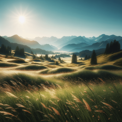 Tranquil Alpine Meadow DIY Paint By Numbers