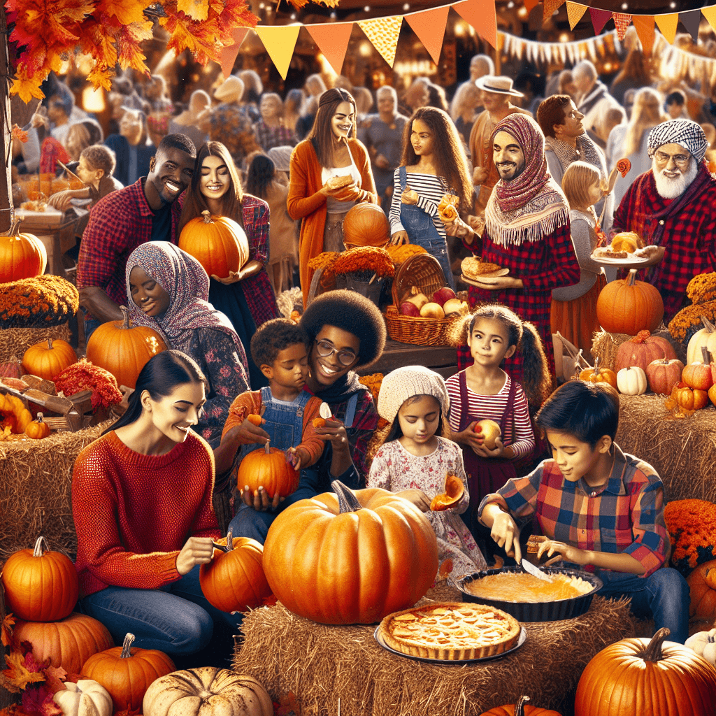 Vibrant Autumn Festival Painting Number Kit