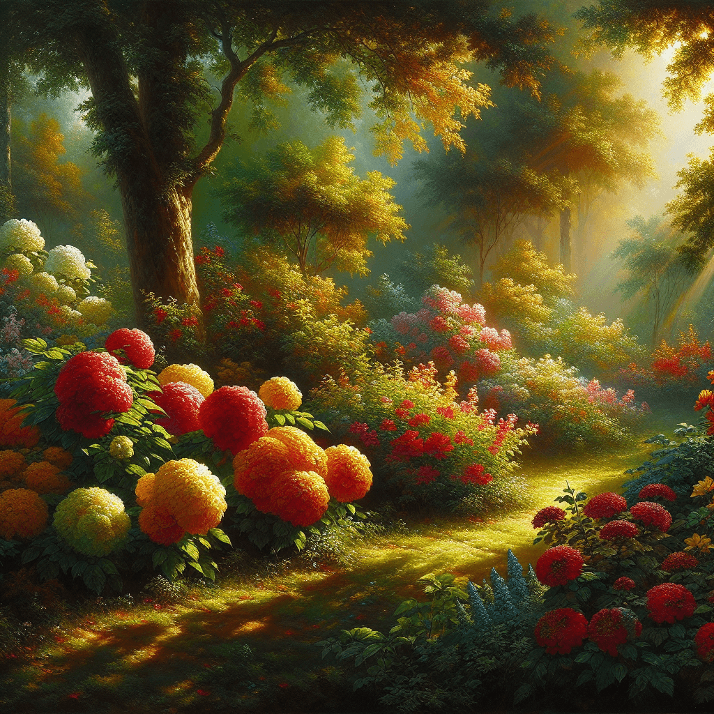 Sunlit Garden Hideaway Paint By Numbers Art
