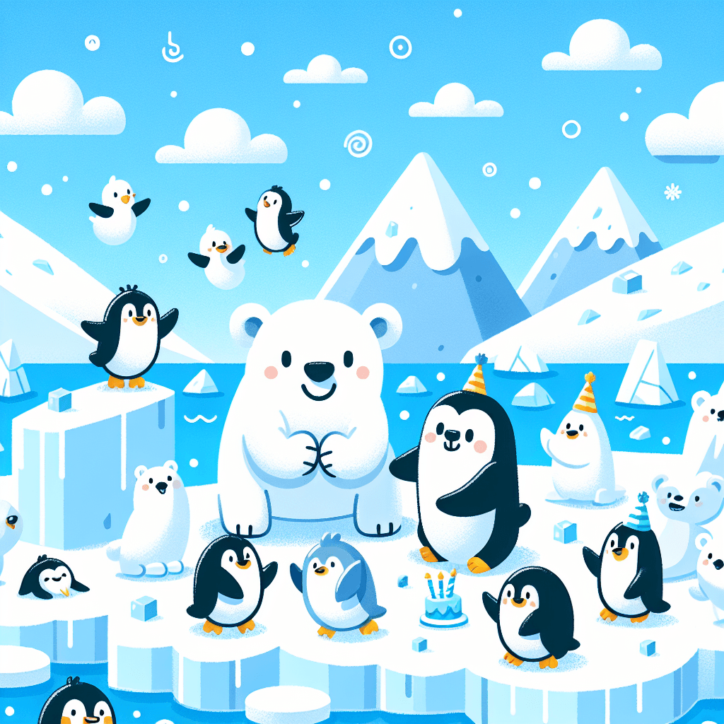 Arctic Friends Ice Party Paint By Numbers Art