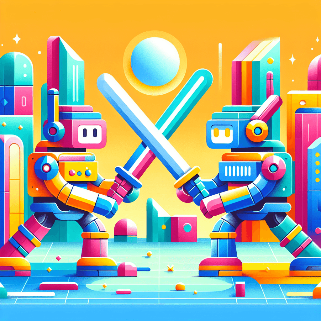 Epic Robot Battles Paint By Numbers