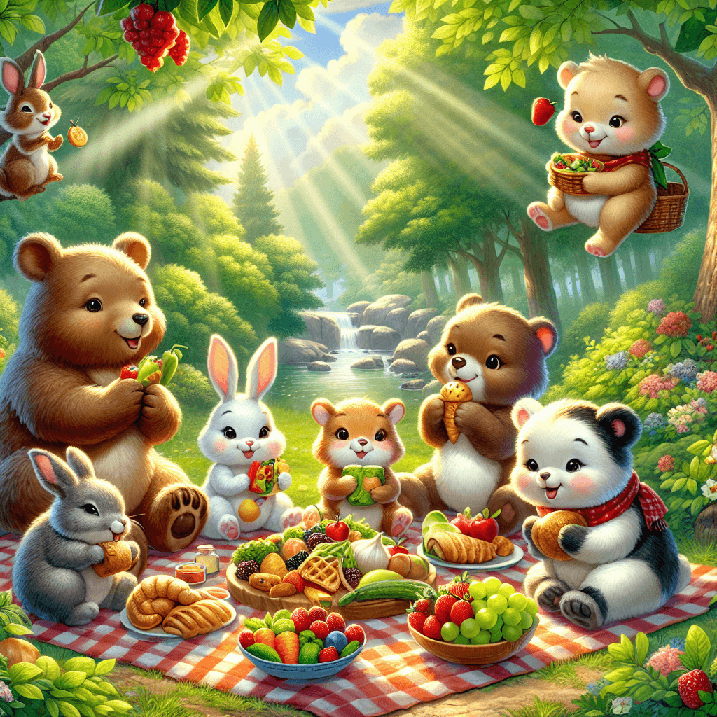 Joyful Forest Picnic Painting By Numbers Kit