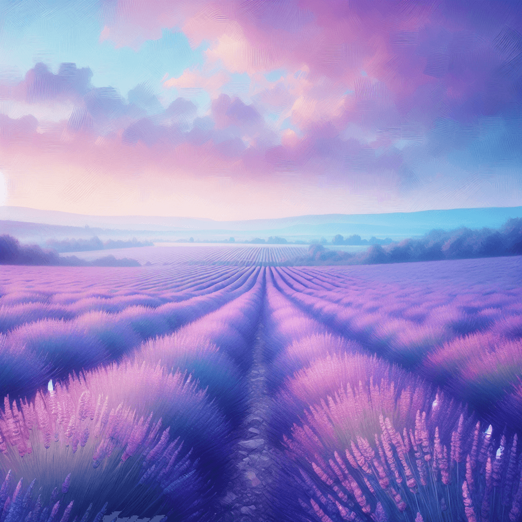 Dreamy Lavender Horizon Paint By Number