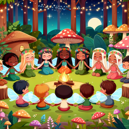 Enchanted Fairy Gathering Paint By Color