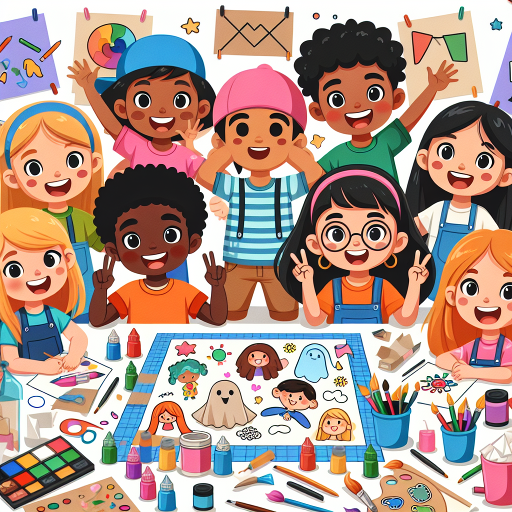 Cheerful Art And Craft Workshop Numbered Painting Kits
