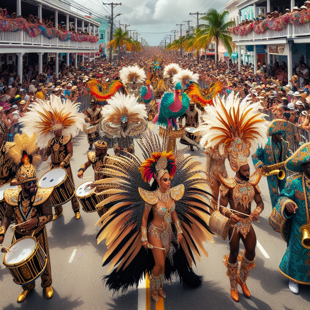 Nassau Junkanoo Festival - Bahamas Number Painting