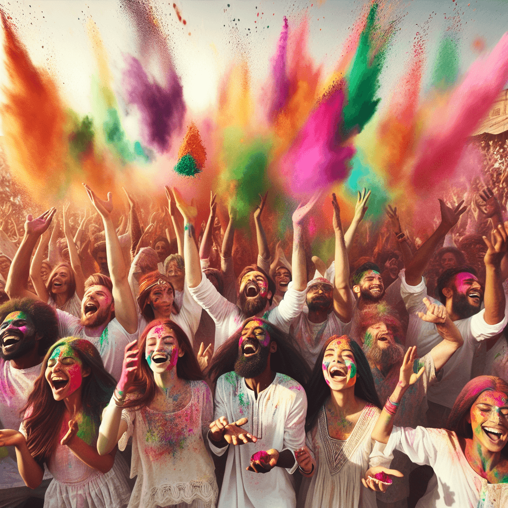 Festival Of Colors (Holi) Number Painting