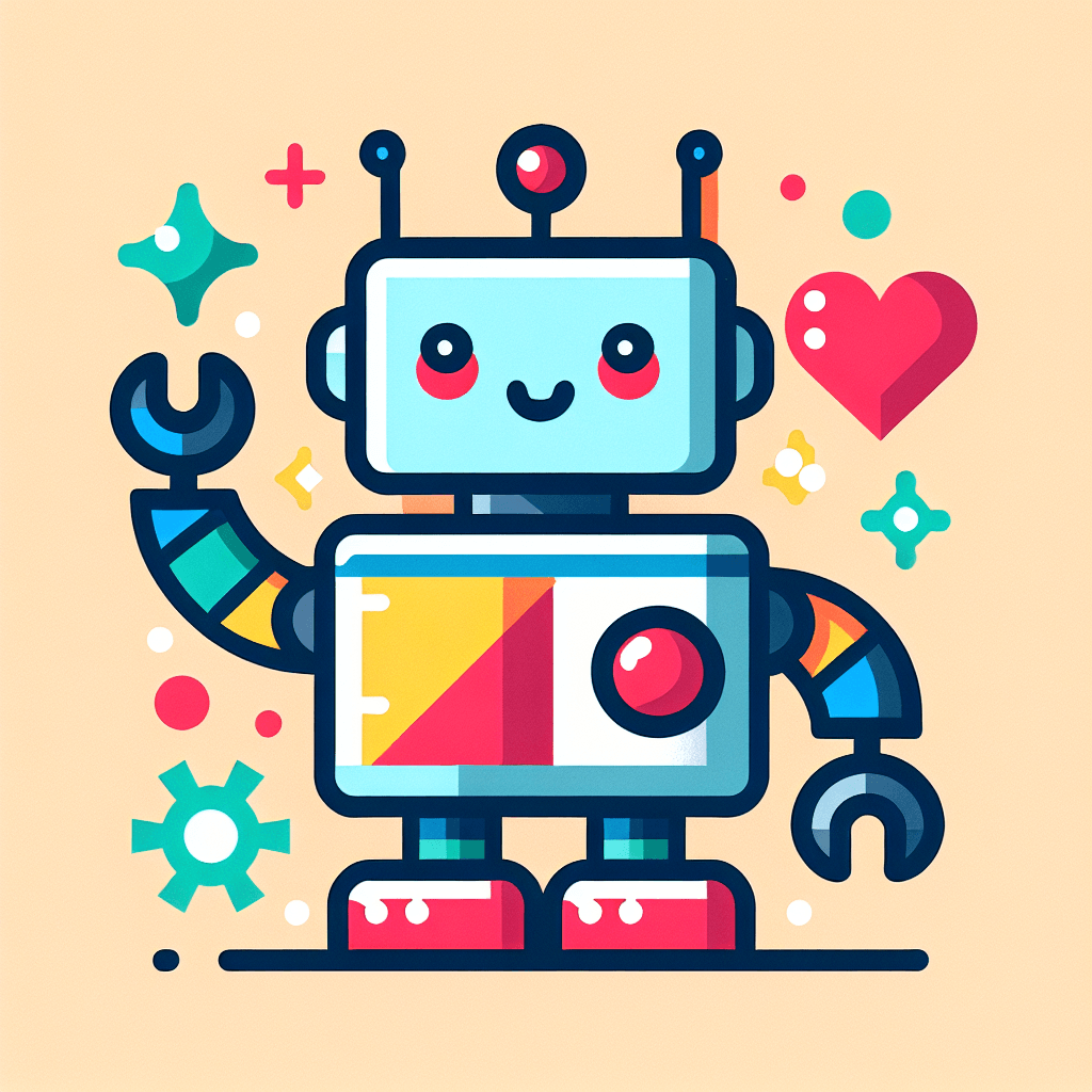 Caring Robot Paint By Numbers