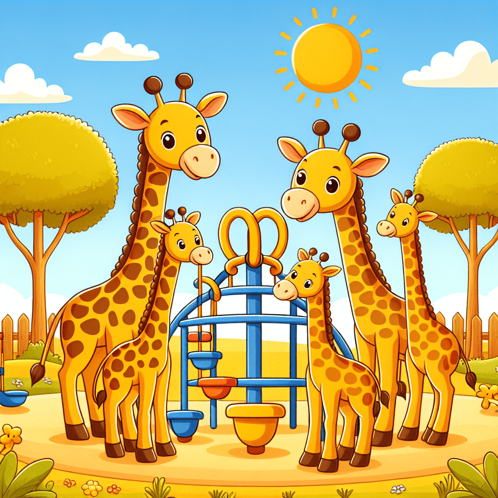 Giggly Giraffes Painting Number Kit