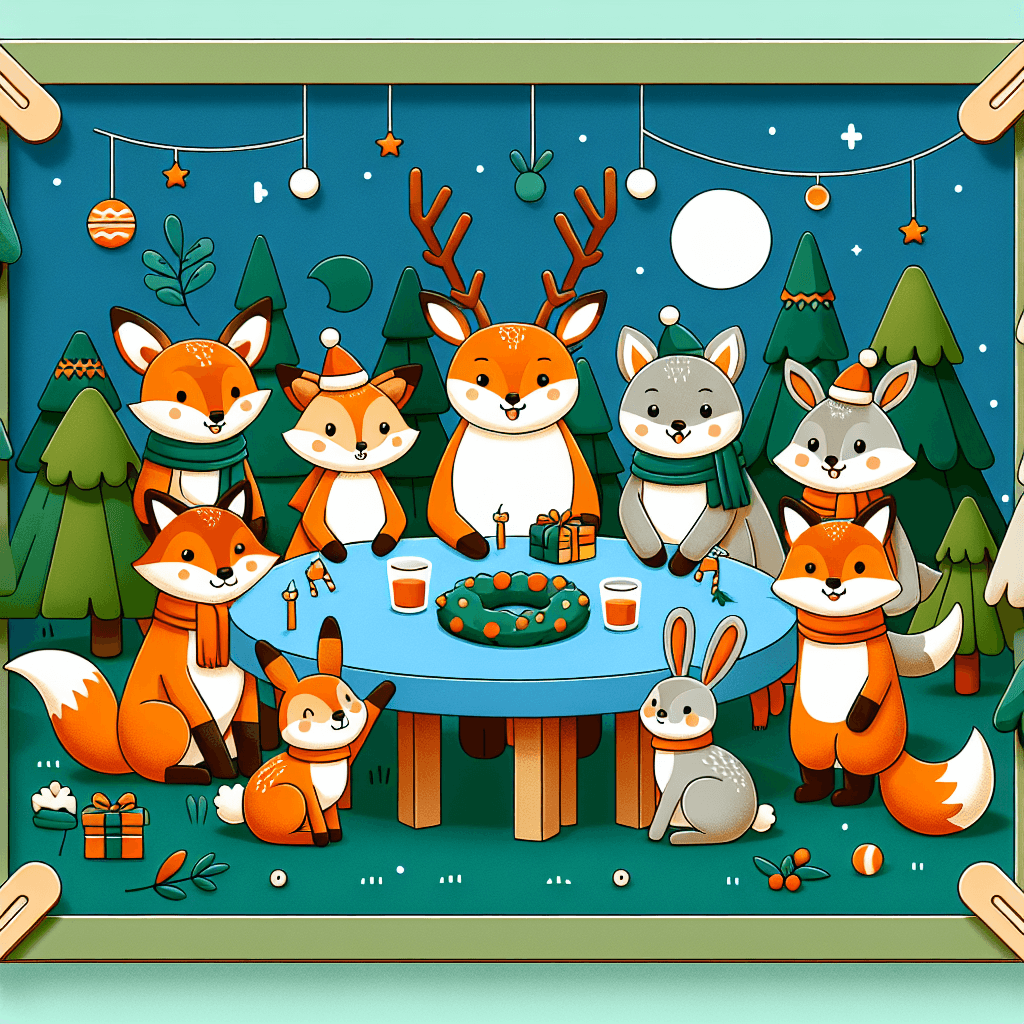 Festive Forest Gathering Painting By Numbers Kit
