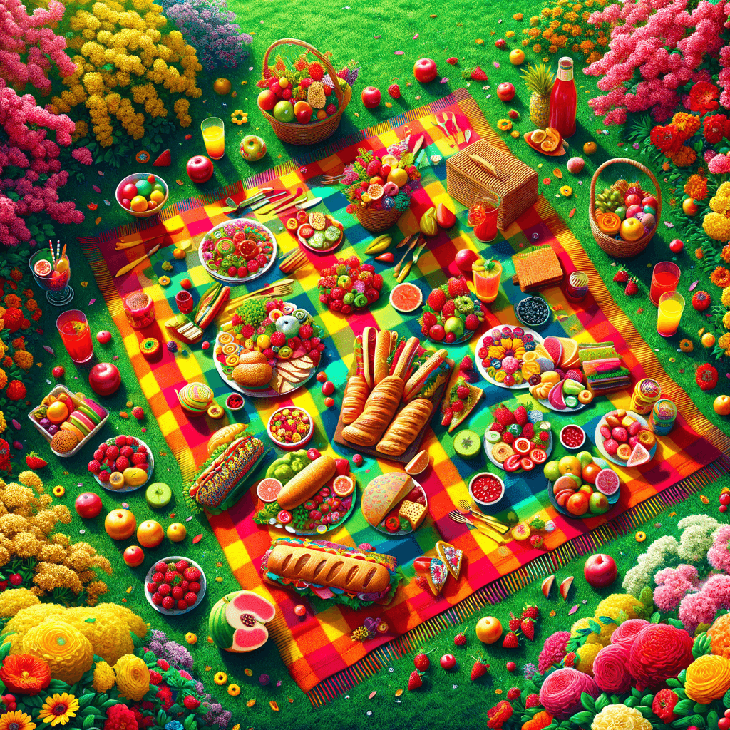 Sunny Summer Picnic Paint By Number