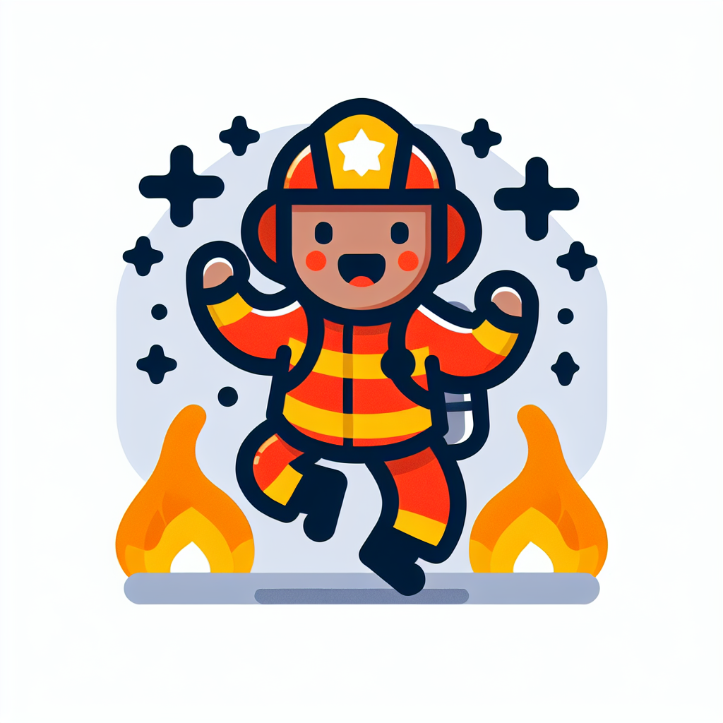 Dancing Firefighter Paint By Numbers