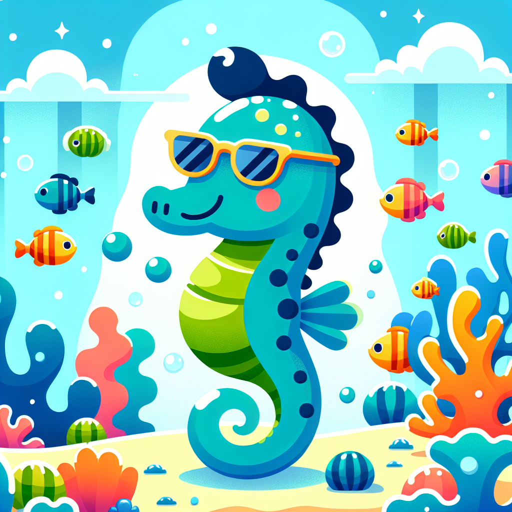 Sporty Seahorse Painting By Numbers Kit