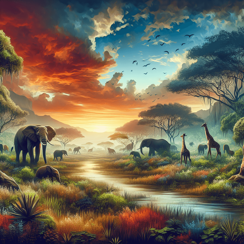 Captivating Wildlife Encounter Painting Number Kit