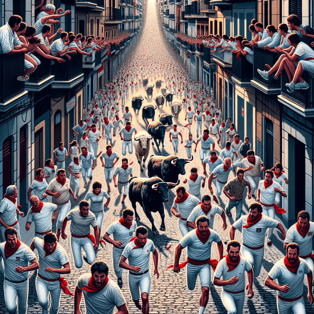 San Fermín Running Of The Bulls - Spain Paint By Numbers Art