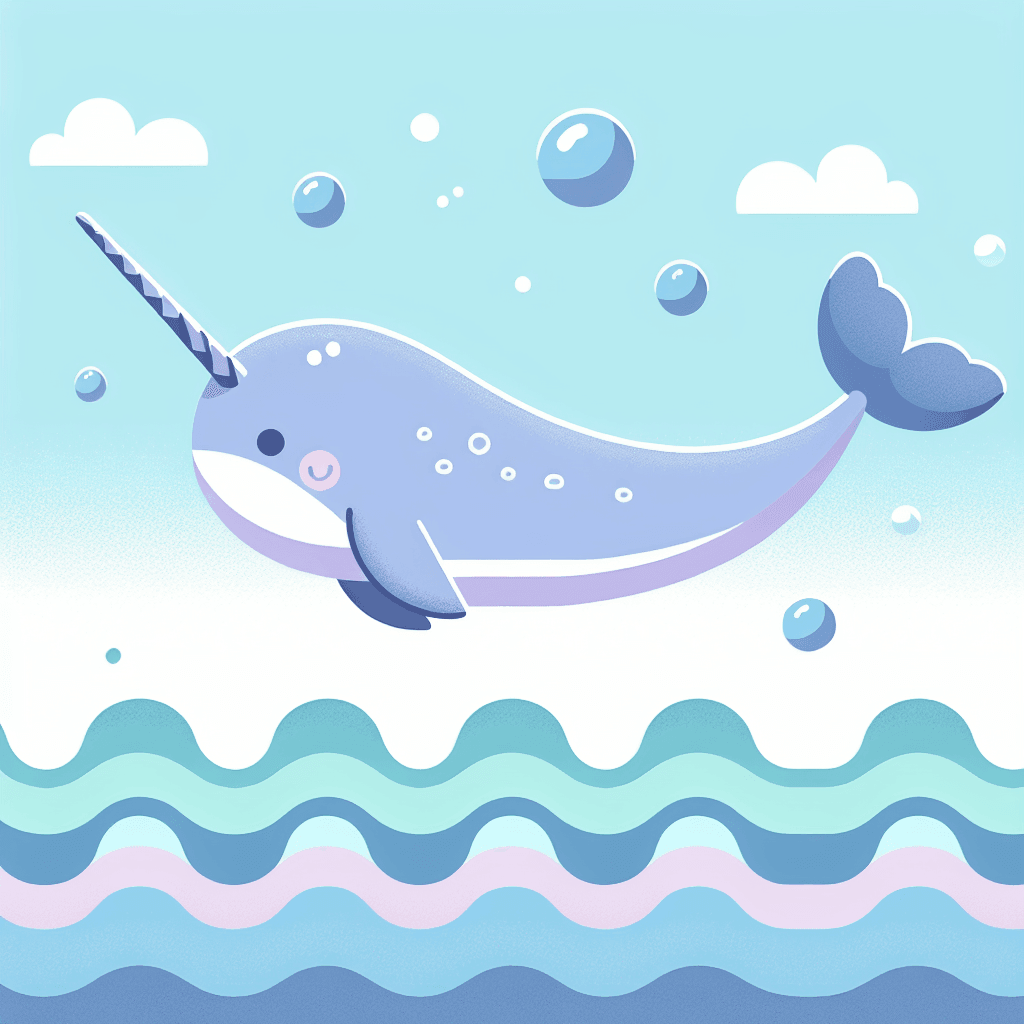 Noble Narwhal Painting Number Kit