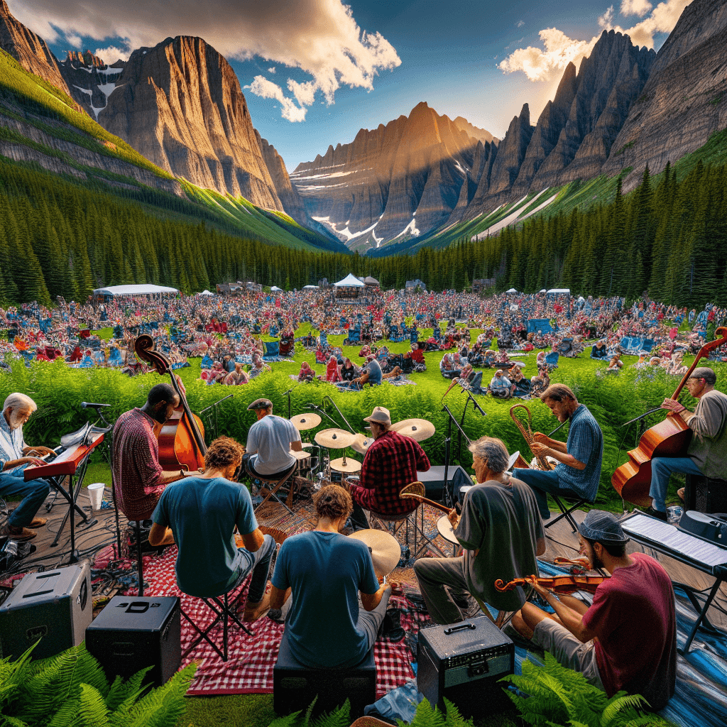 Glacier National Park Music Festival DIY Paint By Numbers