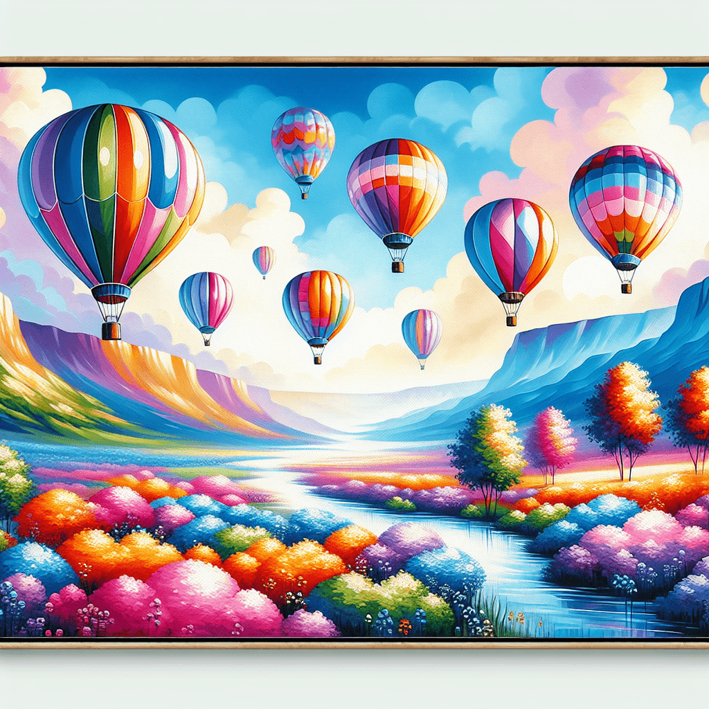 Whimsical Balloon Ride Paint By Numbers Kits