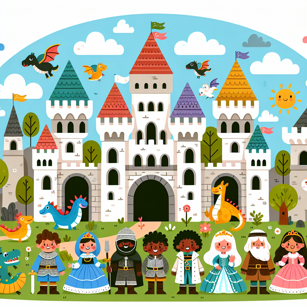 Playful Castle Adventure DIY Paint By Numbers