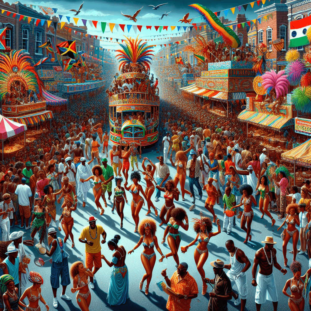 The Notting Hill Carnival - UK Numbered Painting Kits