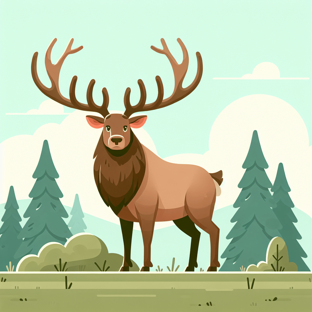 Enthusiastic Elk Painting Number Kit
