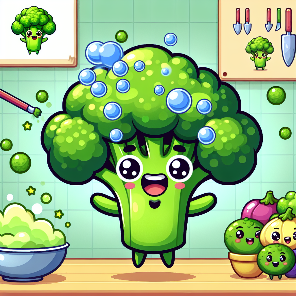 Bubbling Broccoli Paint By Numbers Art