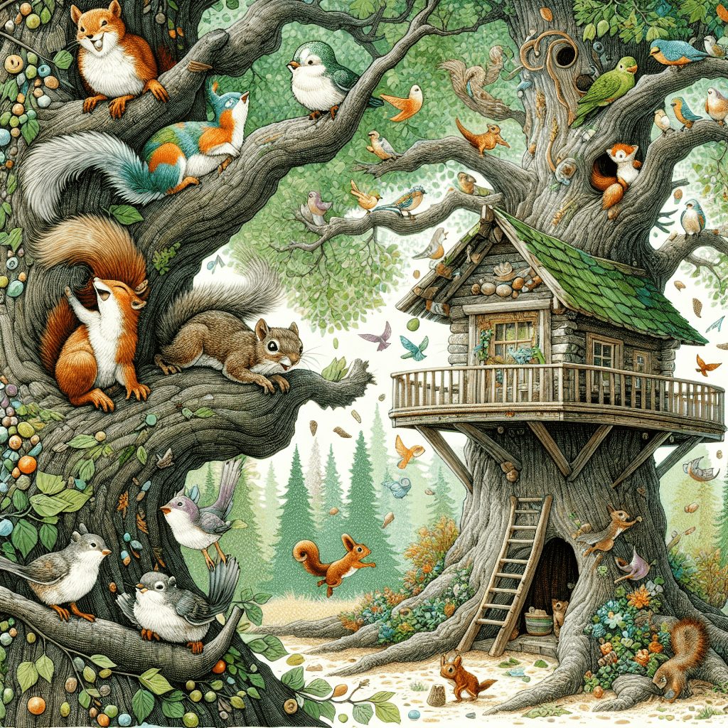 Charming Treehouse Adventure Paint By Number