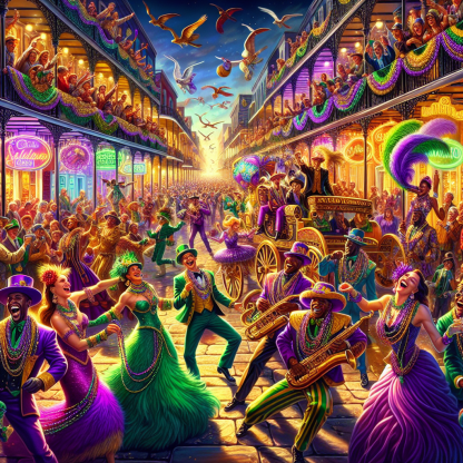 New Orleans Mardi Gras - New Orleans Paint By Numbers Kits