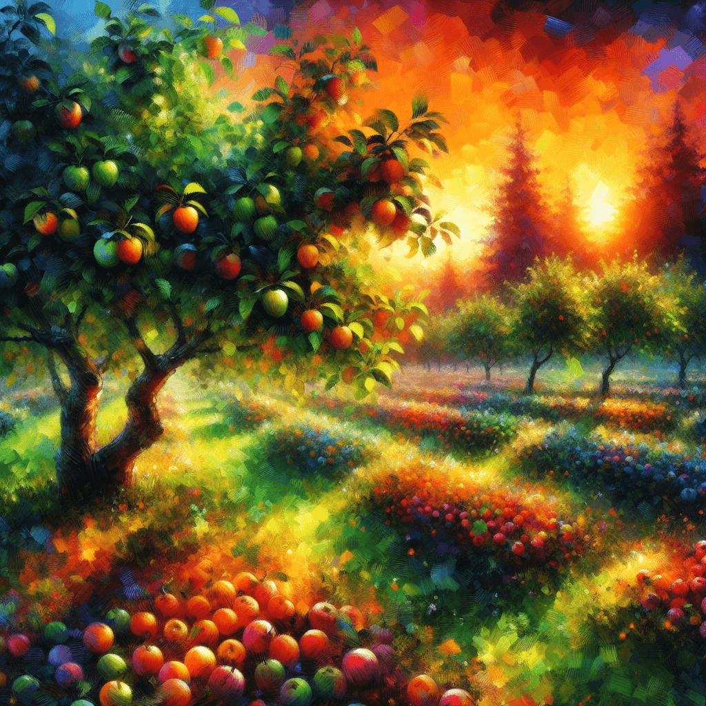 Blissful Orchard Retreat Paint By Numbers Art