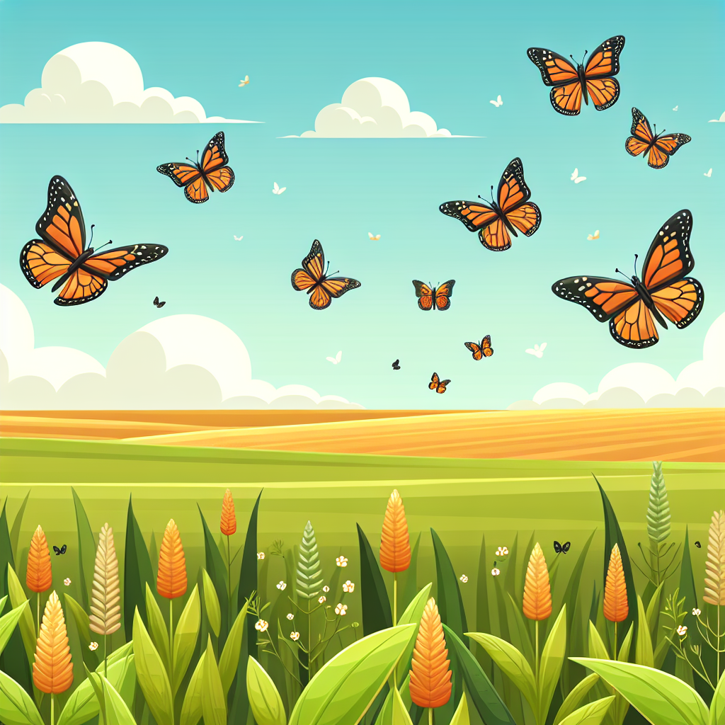 Mystical Monarch Migration Painting Number Kit