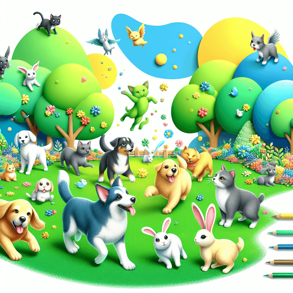 Joyful Pet Adventure Paint By Color