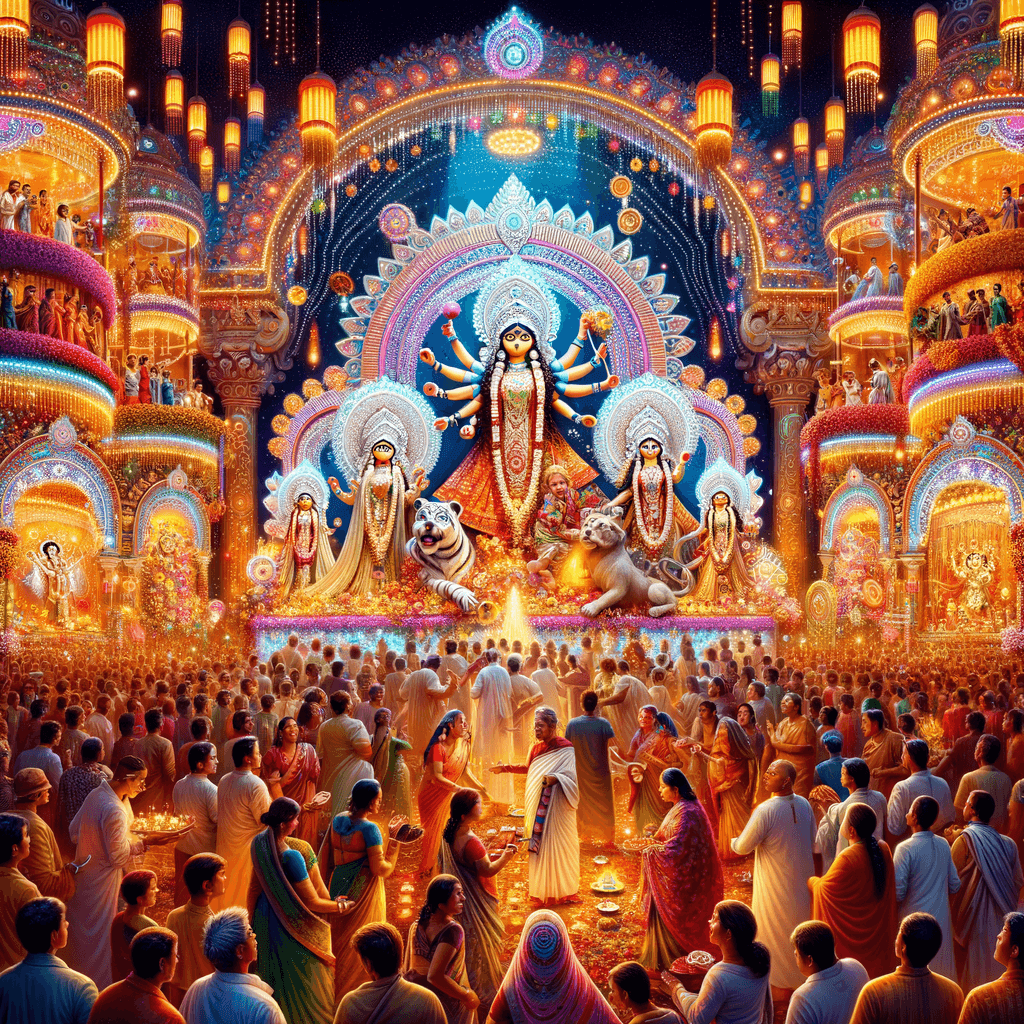 Durga Puja - India Number Painting