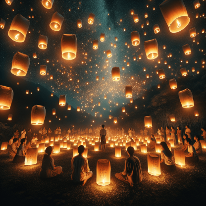 Taipei Sky Lantern Festival - Taiwan Numbered Painting Kits