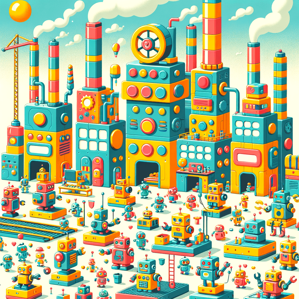 Robot Fun Factory Paint By Number