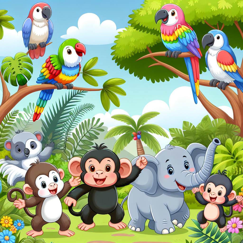 Delightful Jungle Journey Paint By Numbers Art