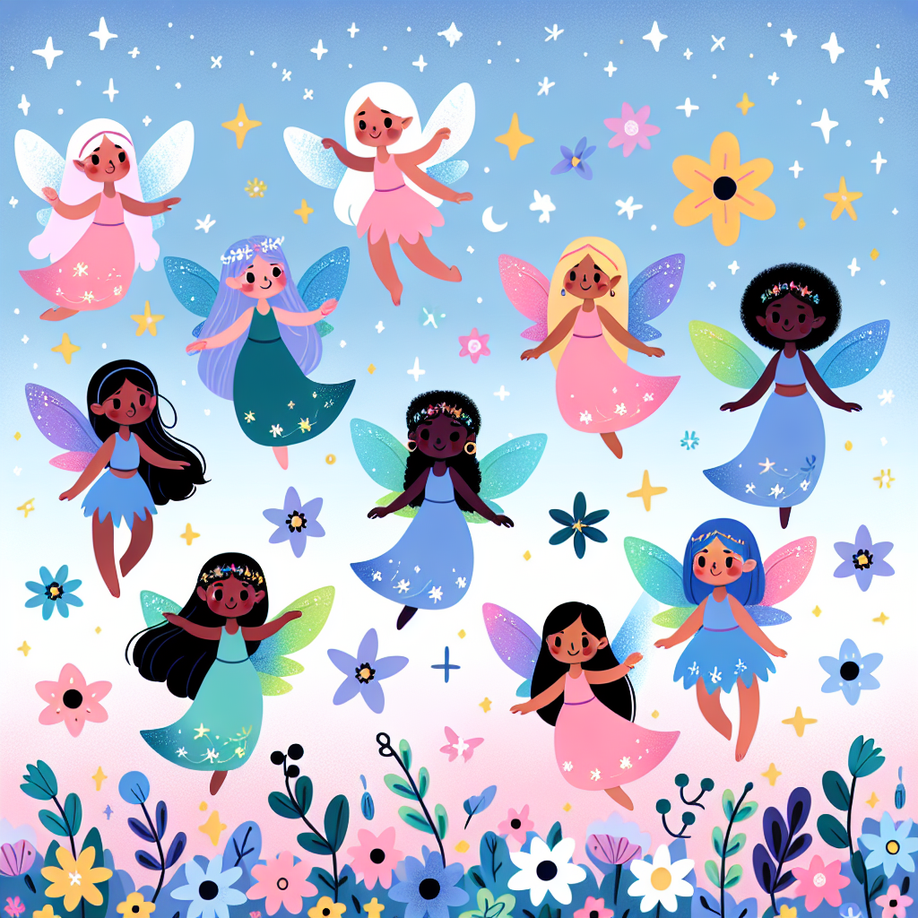 Rainbow Fairy Tales Numbered Painting Kits