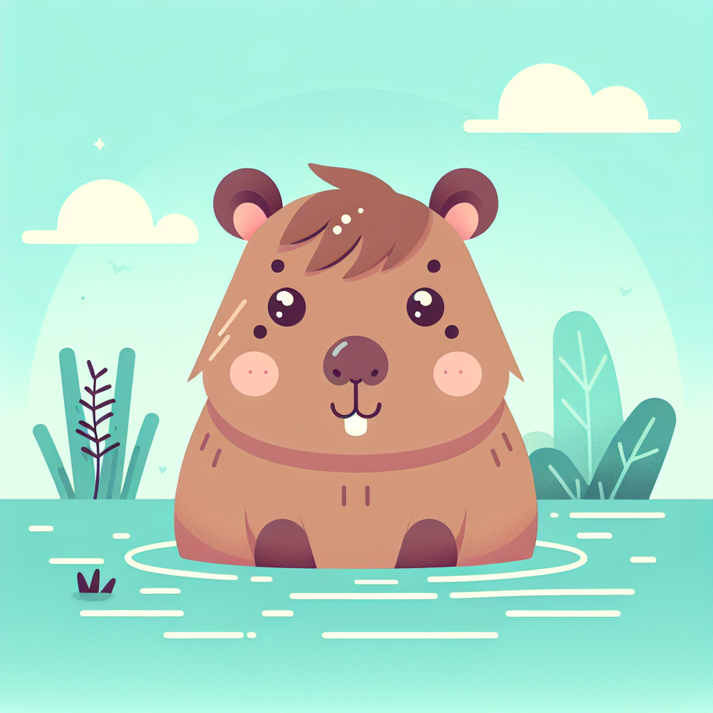 Curious Capybara Painting Number Kit
