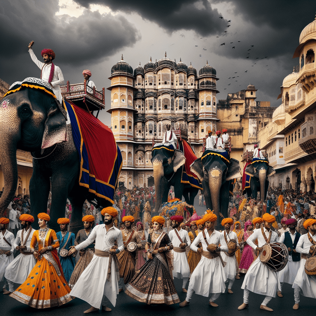 Monsoon Festival - Jaipur, India Painting By Numbers Kit