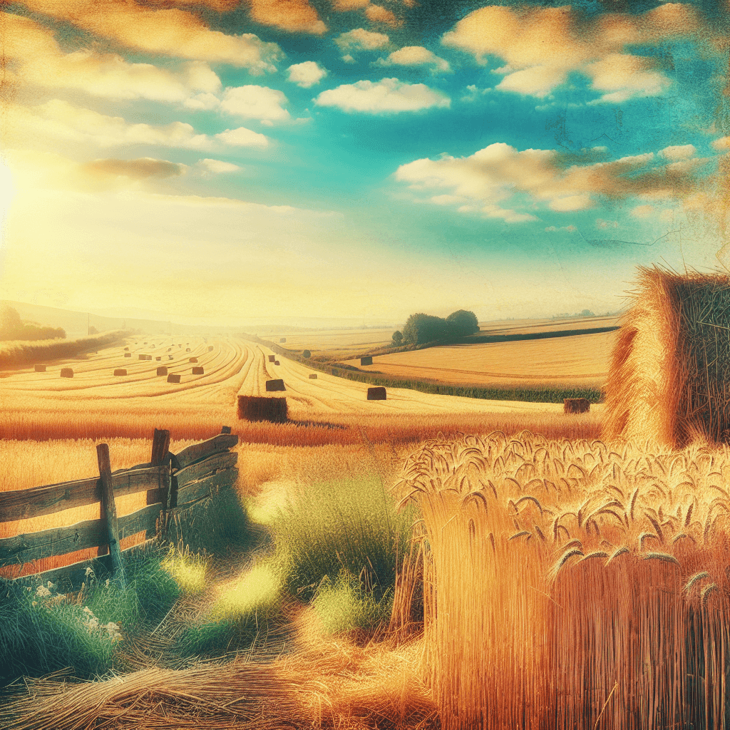 Golden Wheat Harvest Paint By Numbers Art