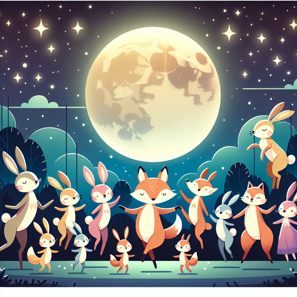 Whimsical Moonlight Dance Paint By Color