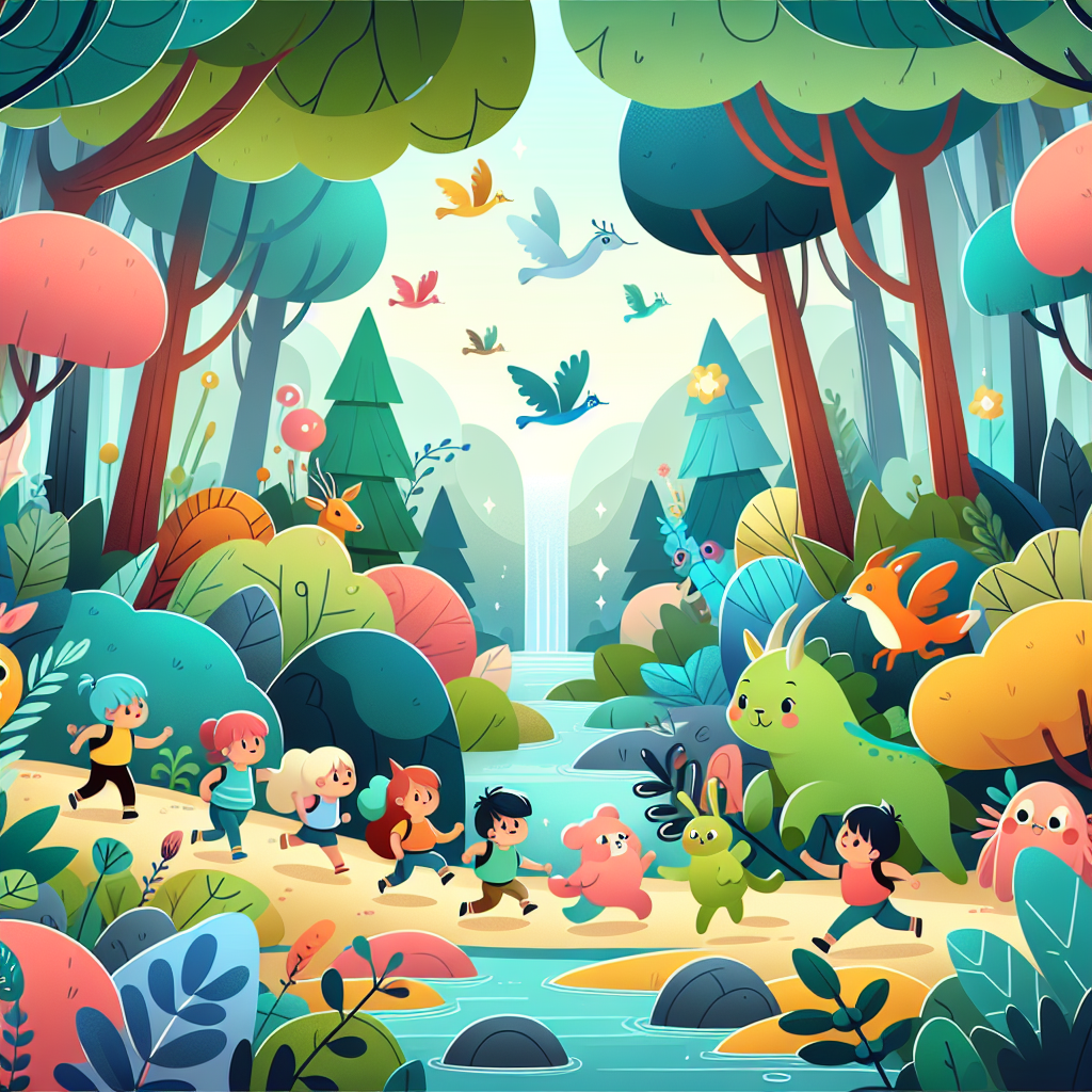 Whimsical Waterfall Quest Number Painting