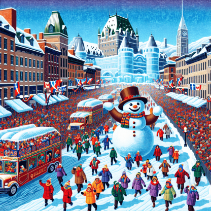 Carnaval De Quebec - Quebec City Number Painting