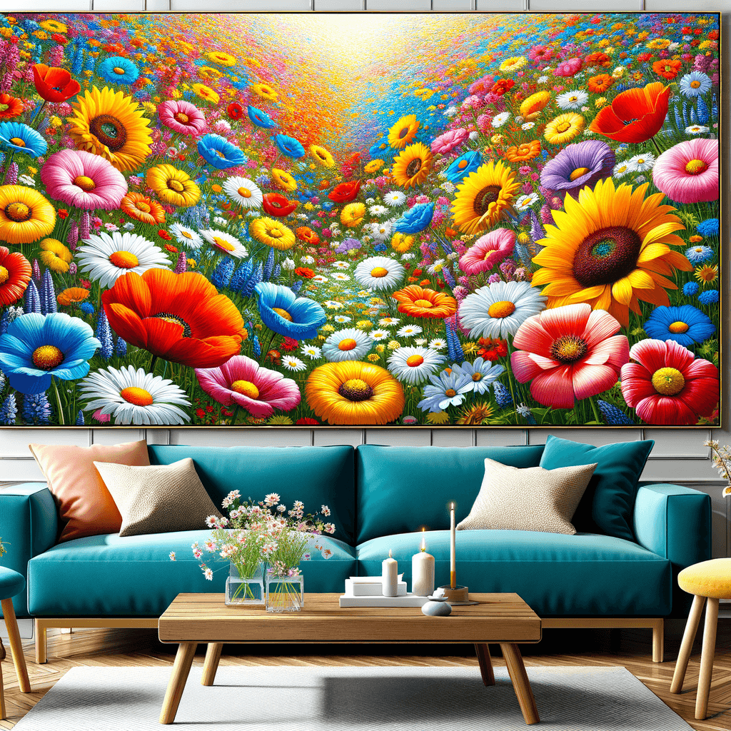 Sunny Wildflower Meadow Paint By Numbers