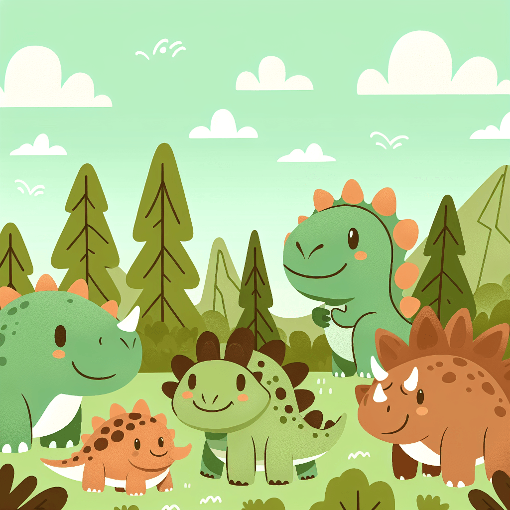 Friendly Dinosaur Expedition Numbered Painting Kits