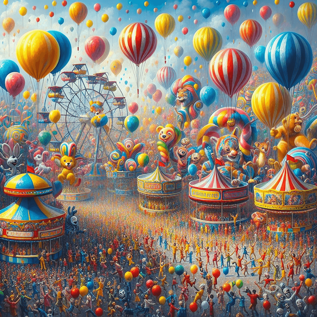 Colorful Carnival Dreams Painting Number Kit