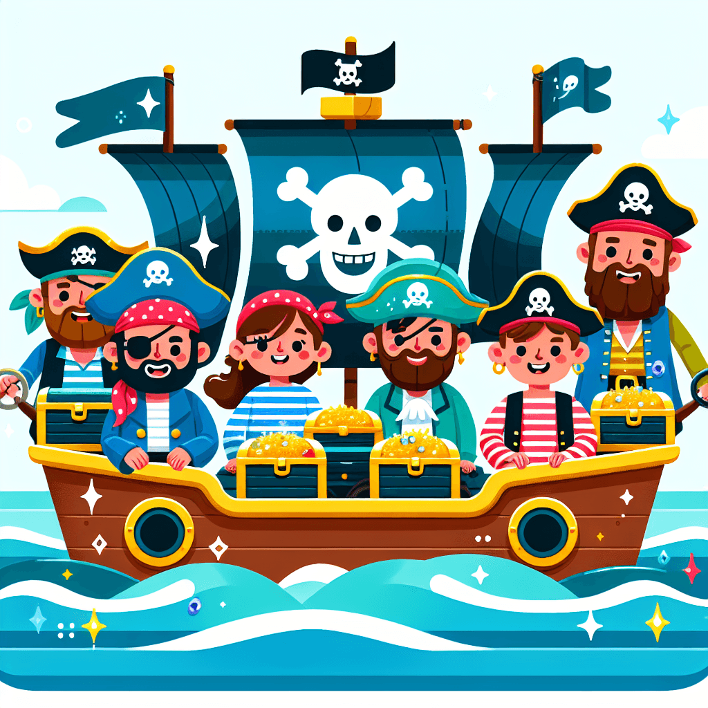 Adventure At Sea With Pirates Paint By Numbers Art