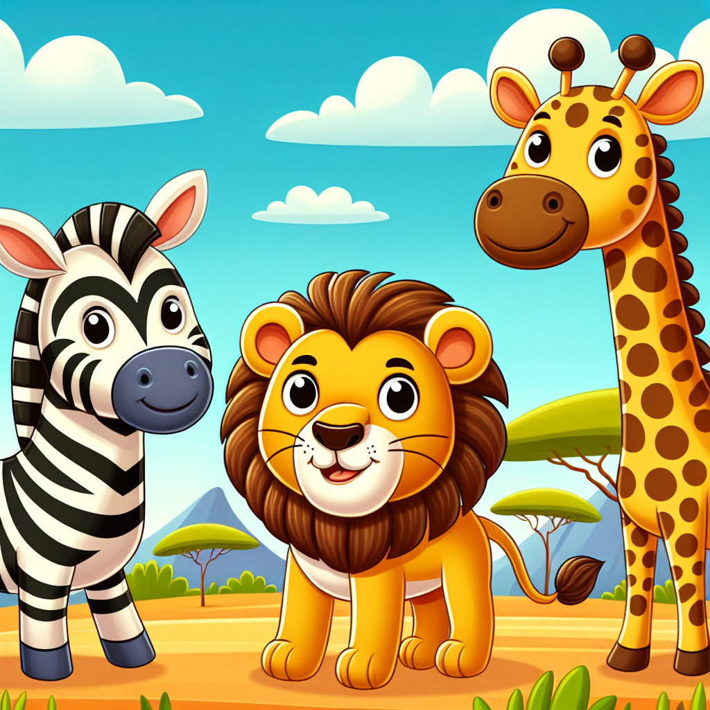 Safari Animal Pals Paint By Numbers